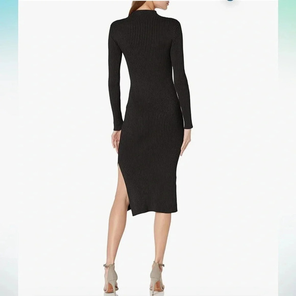 NWT!! French Connection - Women's Mathilda Knit Cut Out Dress - Black - Size M - Picture 2 of 8